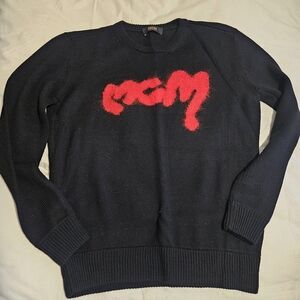 MCM Black Crew Neck Sweater